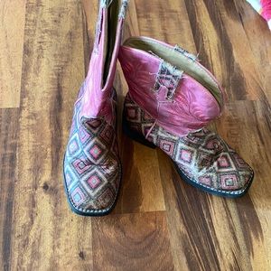 Girls roper cow girl boots